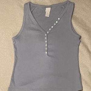 H&M blue tank top